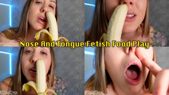 Nose And Tongue Fetish Food Play