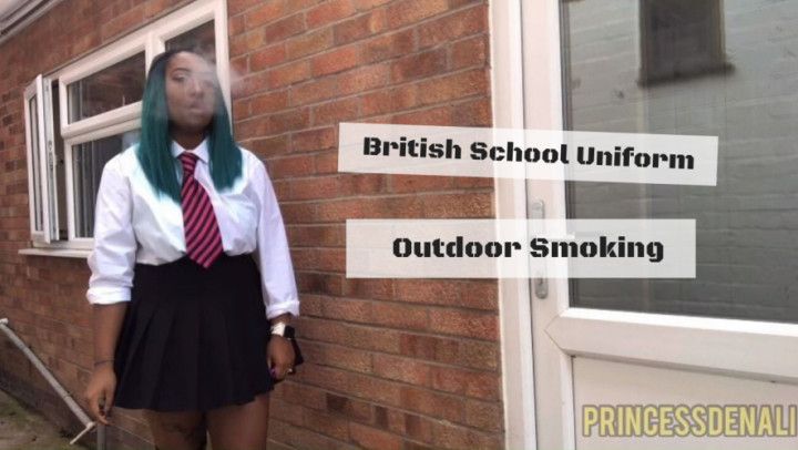 Smoking in British School Uniform