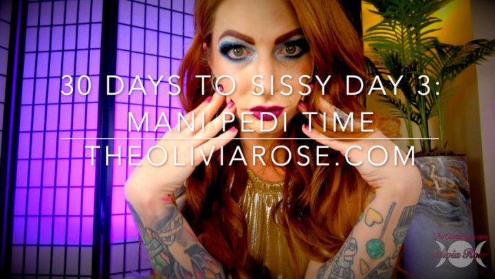 30 Days To Sissy Day 3: Mani Pedi Time