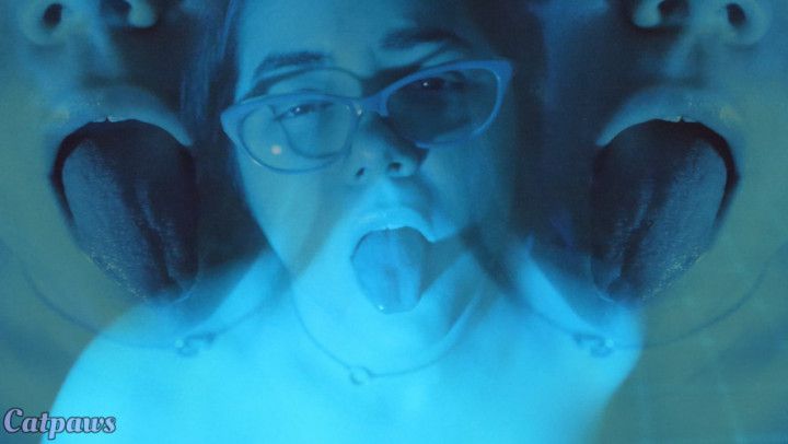 Blue Light Tongue Tease