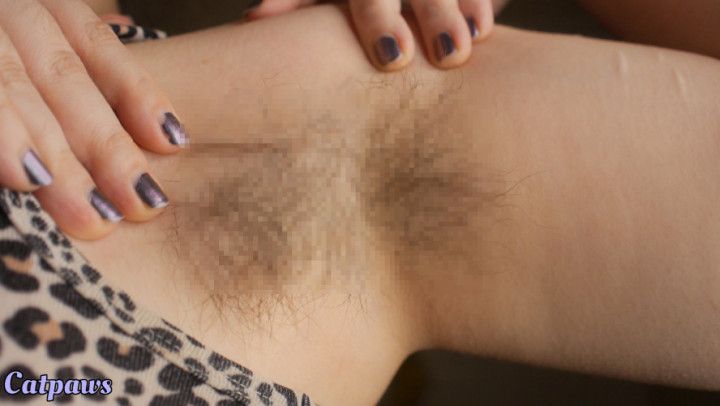 Hairy Armpit Extreme Closeup Tease