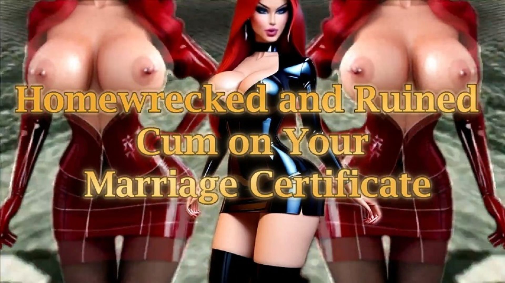 SHE:Homewrecked and Ruined Cum on Your Marriage Certificate