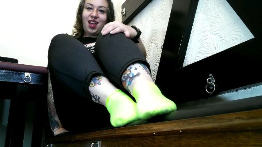 Neon Dirty Socks