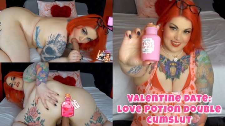 Valentine Love Potion Double cumslut 4K