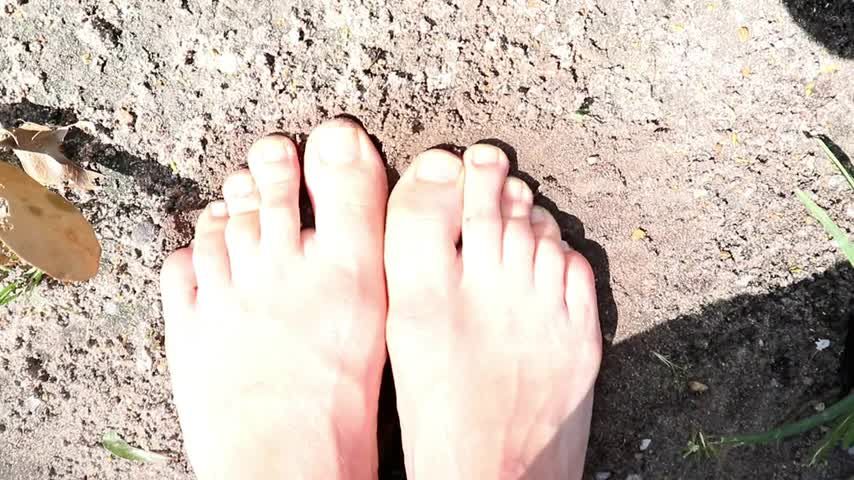 Dirty Feet Having Fun