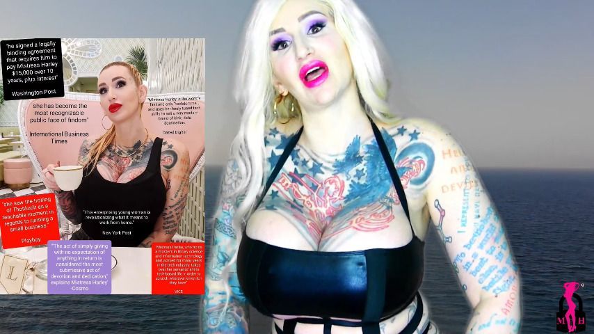 Harley in Cosmo on Financial Domination