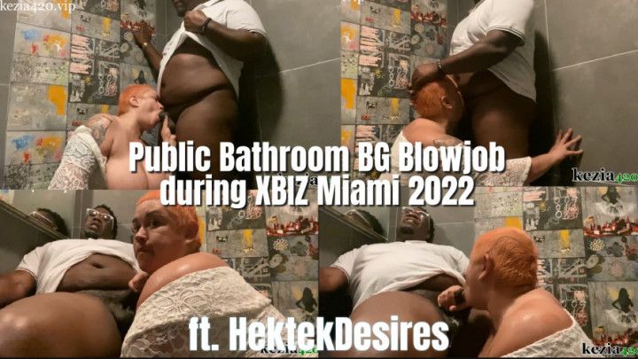 Public Bathroom BG Blowjob: XBIZ Miami