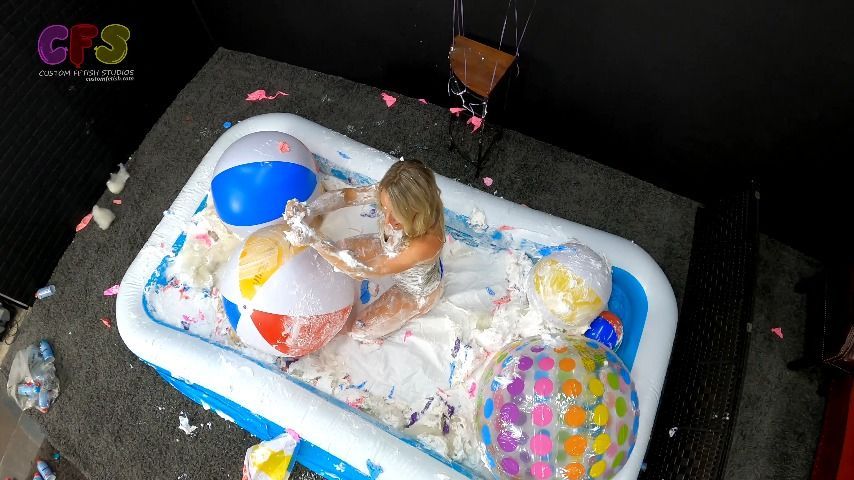 Bunny Destroys Beach Balls from 3 Angles