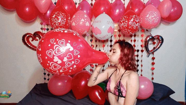 Regina's Valentine's Balloon Popping