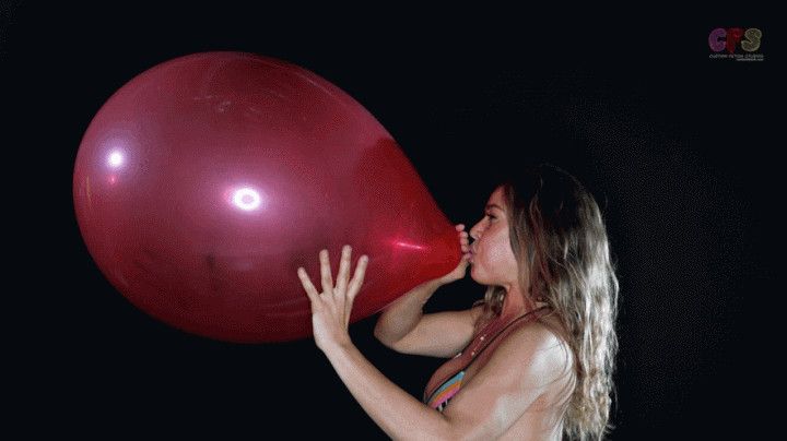 Emma Jean's First Blow to Pop Balloons B2P