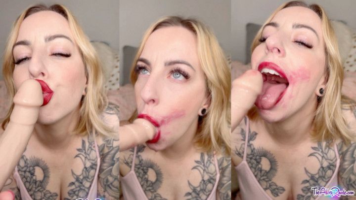 Messy Red Lips Blowjob