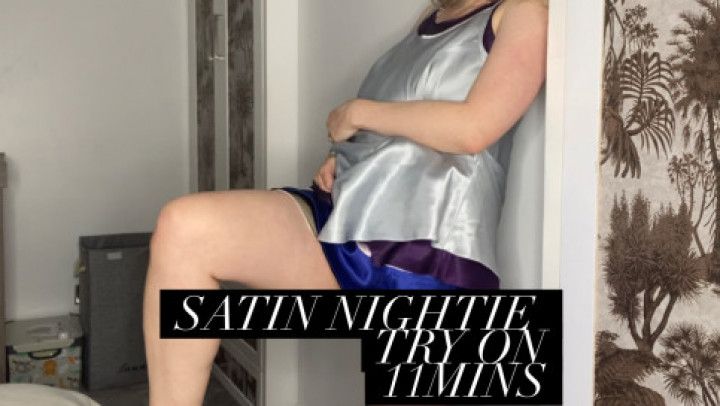 Satin Nightie Try on