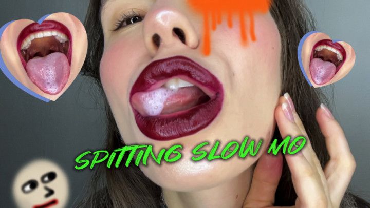 Red lips spit play slow mo 4