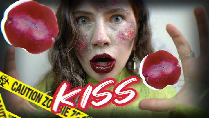 Teaser Hungry zombie girl kiss