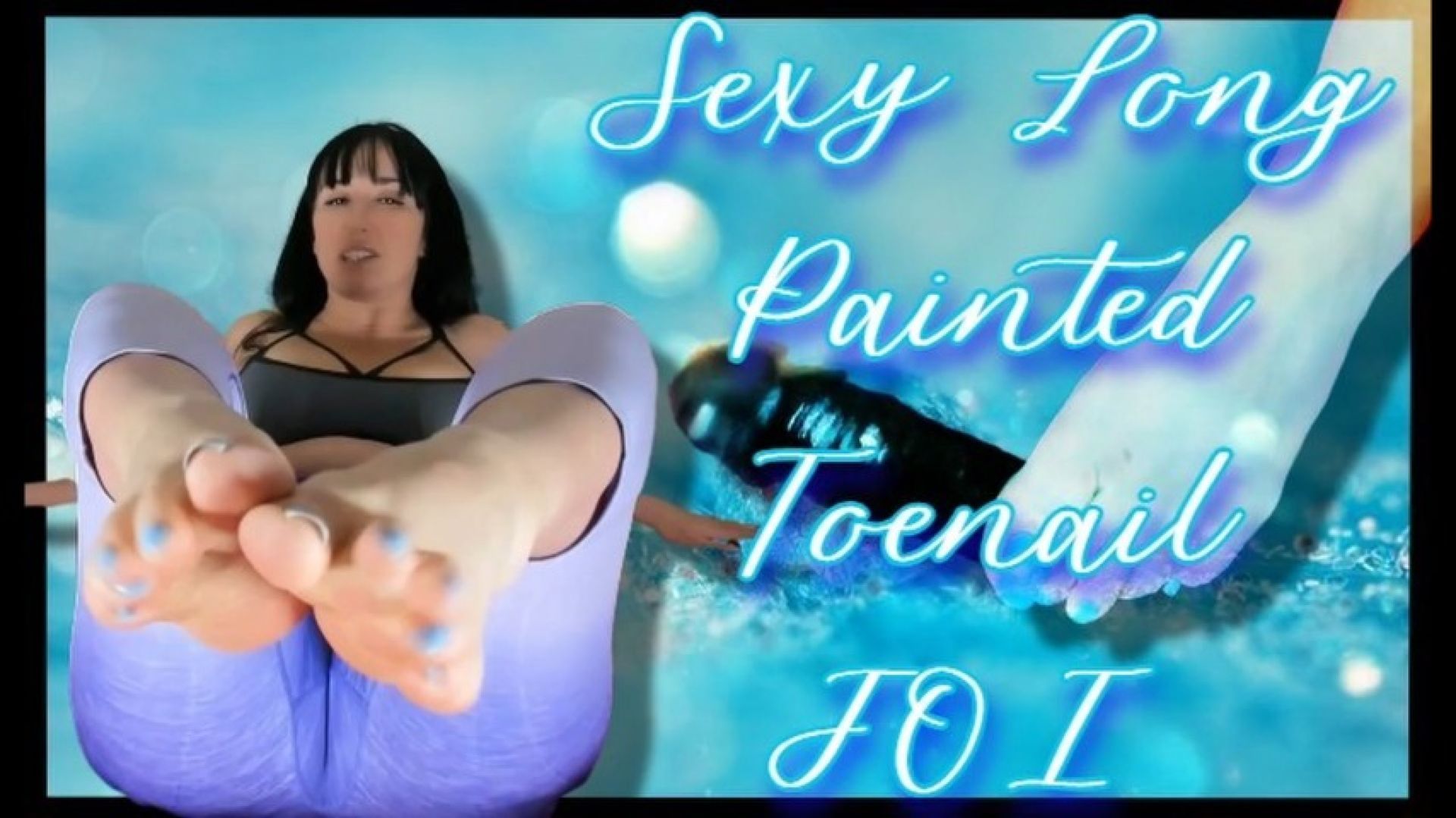 Sexy Long Painted Toenail JOI