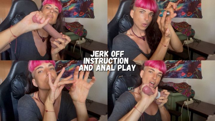 Jerk Off Instruction and Anal Play