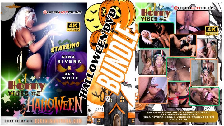 GET 3 FULL SCENES!!! Halloween DVD Bundle Horny Vibes 2