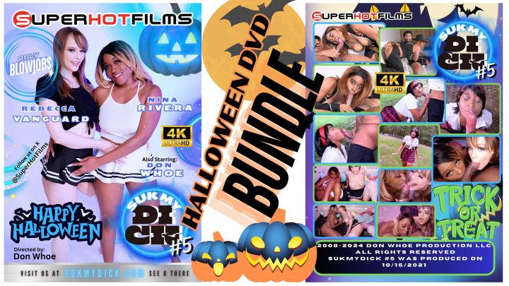 GET 3 FULL SCENES!!! Halloween DVD Bundle Suk My Dick 5