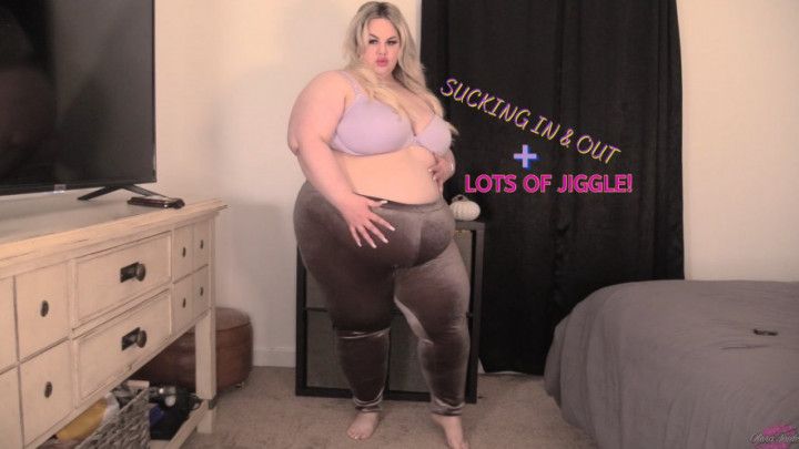 BBW Sucking Gut in &amp; Letting it Loose