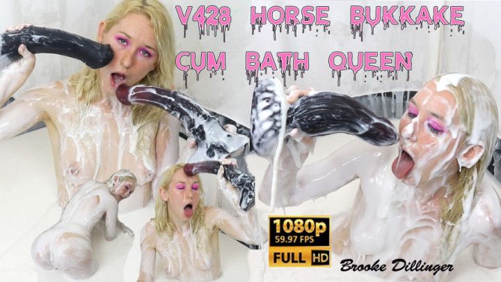 v428 Horse Bukkake Cum Bath Queen