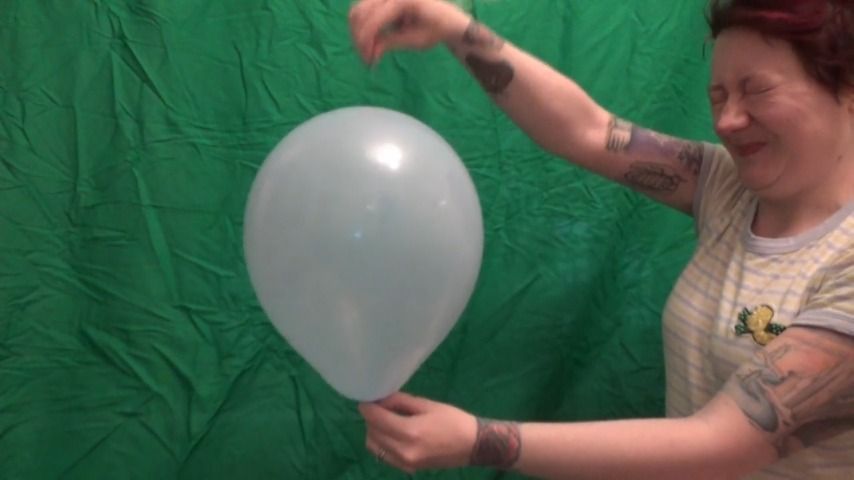 Blowing up and popping balloons