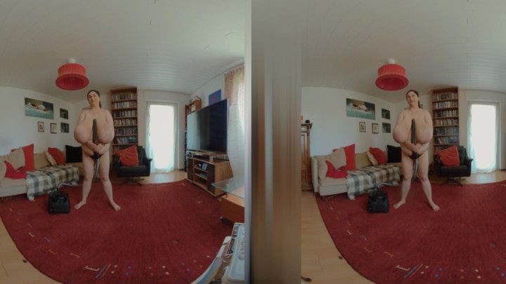 VR180 3D - Alice cleans the Living Room