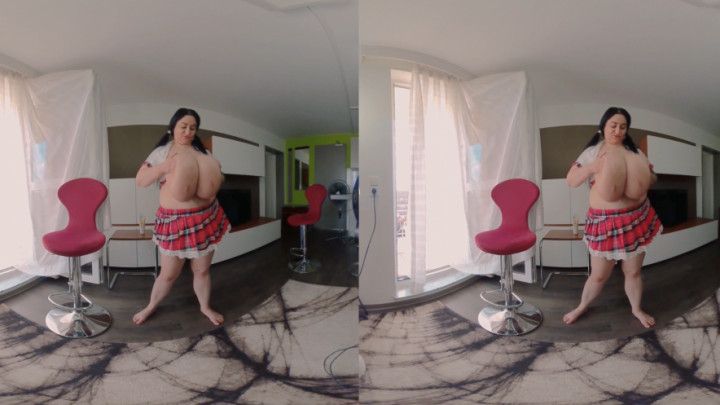 VR180 - Alice is the Busty School Girl