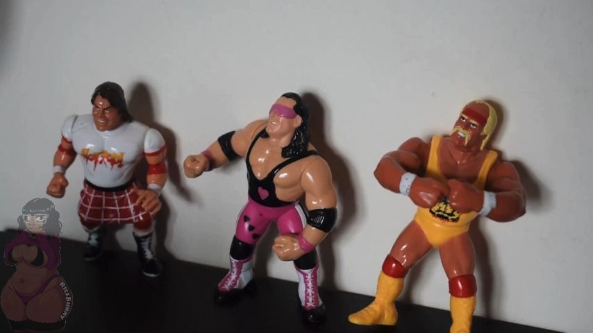 Butt Squeezing Hulk Hogan, Bret Hart, &amp; Rowdy Roddy Piper