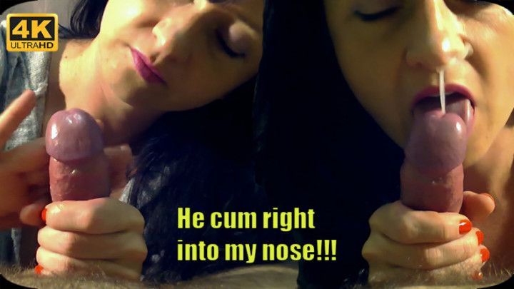 he cum into my nose