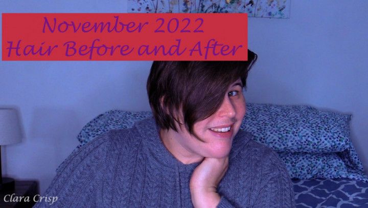 November 2022 Before and After Haircut