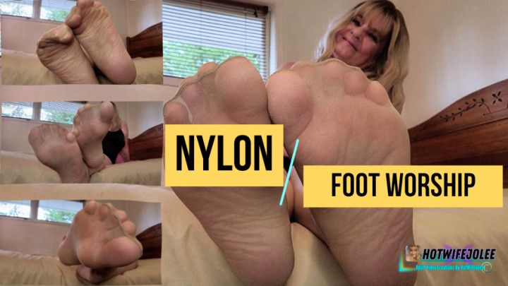 Foot Fetish: Nylon Covered Feet Worship - HotWifeJolee