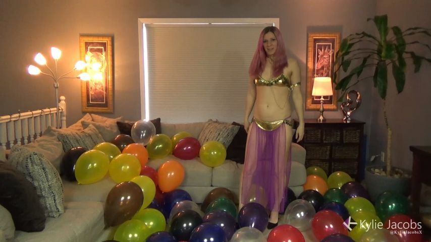 Balloon Stomp Pop in Sexy Genie Costume