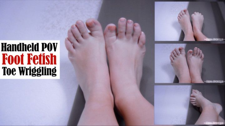 Handheld POV Foot Fetish: Toe Wriggling