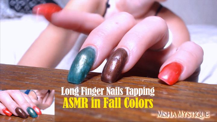 Long Nails Tapping ASMR in Fall Colors