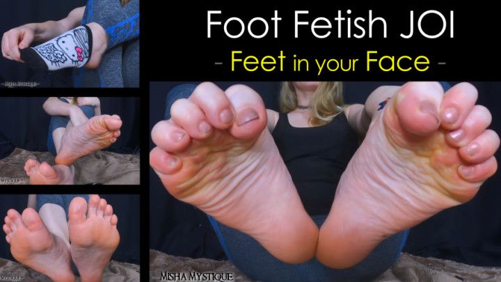 Foot Fetish JOI: Feet in your Face