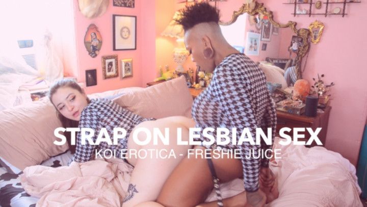 Lesbian Strap on Sex with Koi Erotica