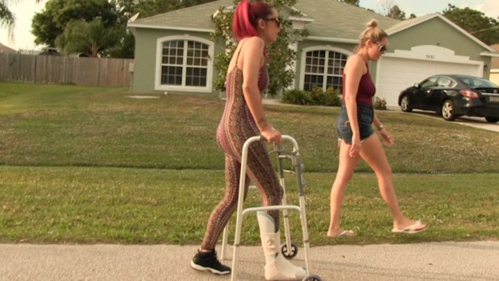 Nikki Helps Injured Stefania Walk