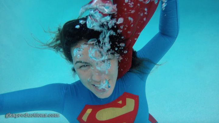 Megan Jones - Sexy Superheroine Swimming