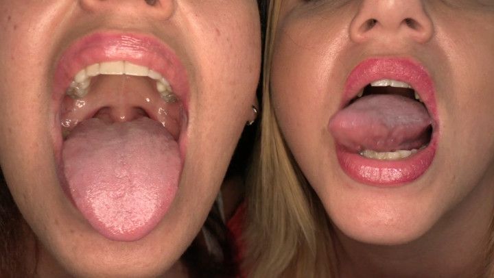 Kristen &amp; Megan - Sisters Tongue Fun