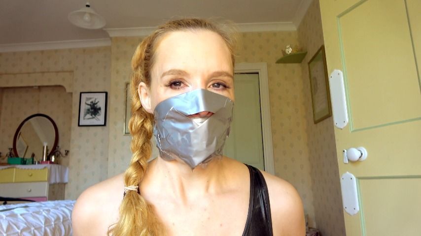 Tape Gagged Mouth and Nose