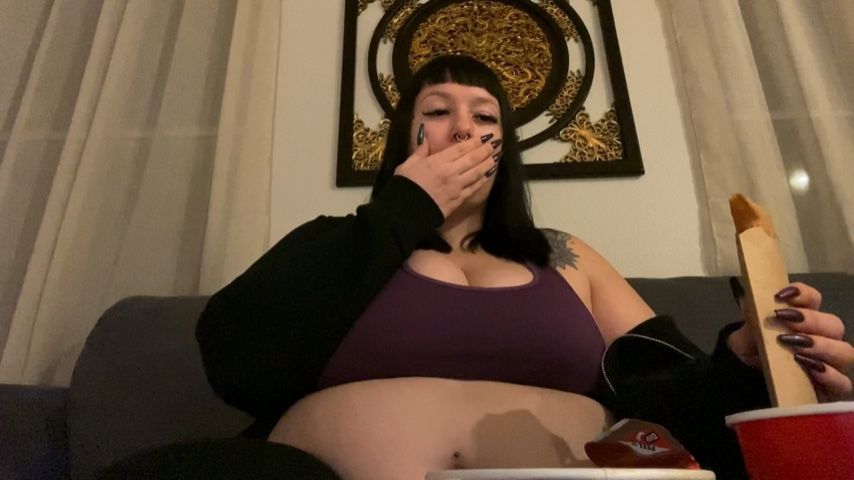 BBW Feedee Stuffing Burping