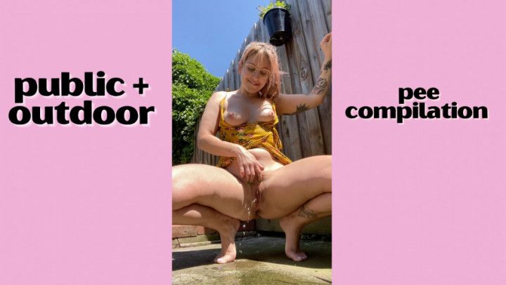 Public + outdoor pee compilation