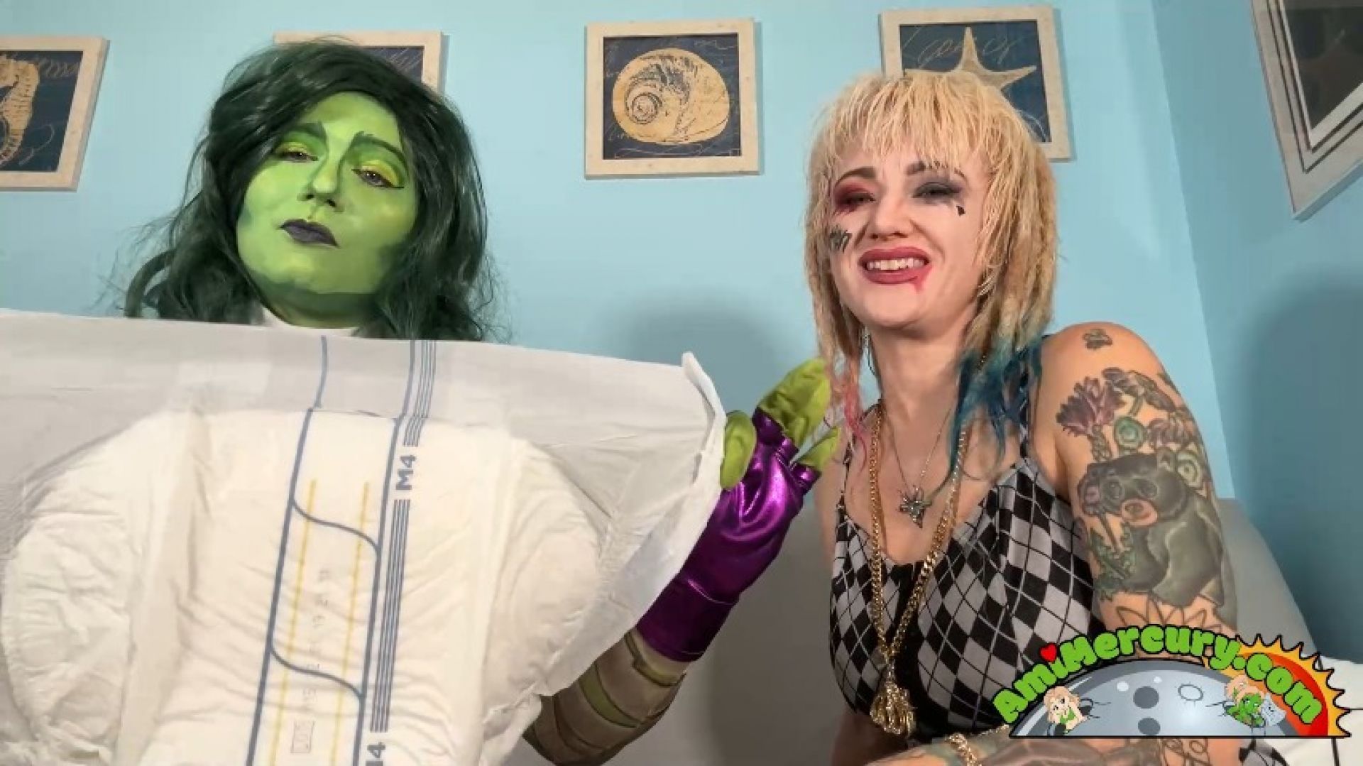 She-Hulk and Harley Quinn Diaper You