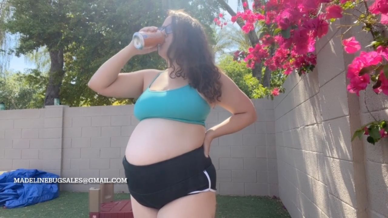 Pregnant Madeline Burps 24 weeks