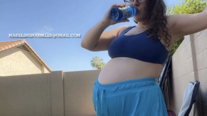 Pregnant Madeline Burps 3 26weeks