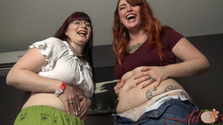 Showing off our Bellies w Ami Mercury