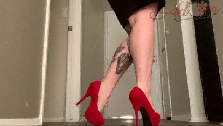 Red Heels, Muscular Calves