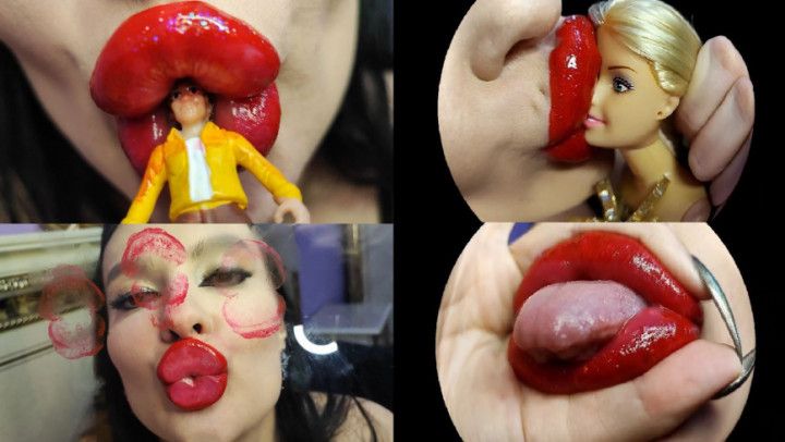 Big red lips giantess