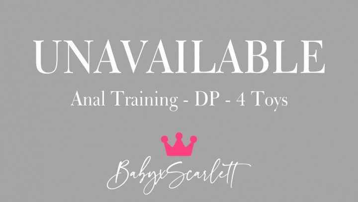 Anal Training—DP—4 Toys