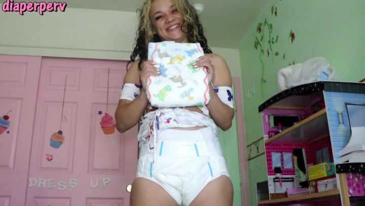 Diapered babysitter KikiCali diapers you